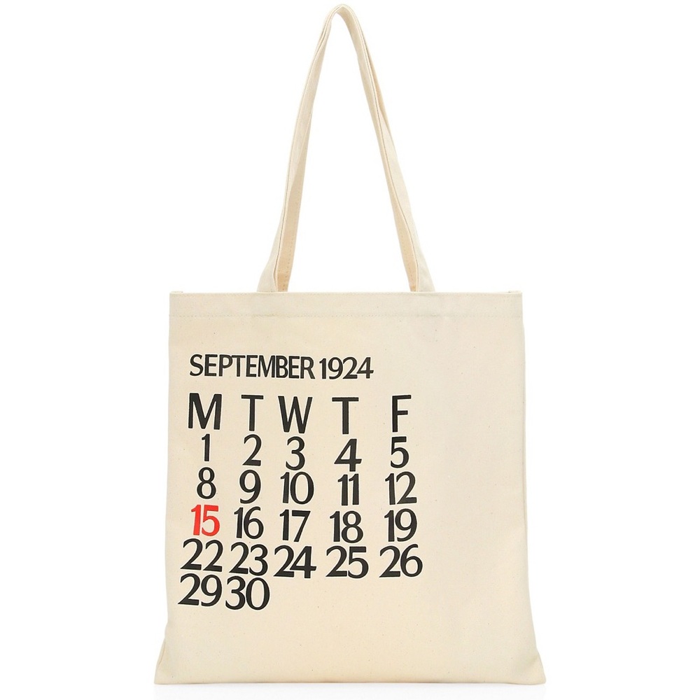 Five-Day Calendar Canvas Tote Bag